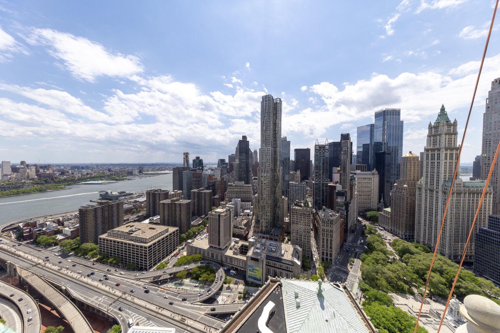 The Financial District skyline seen from the cupola.