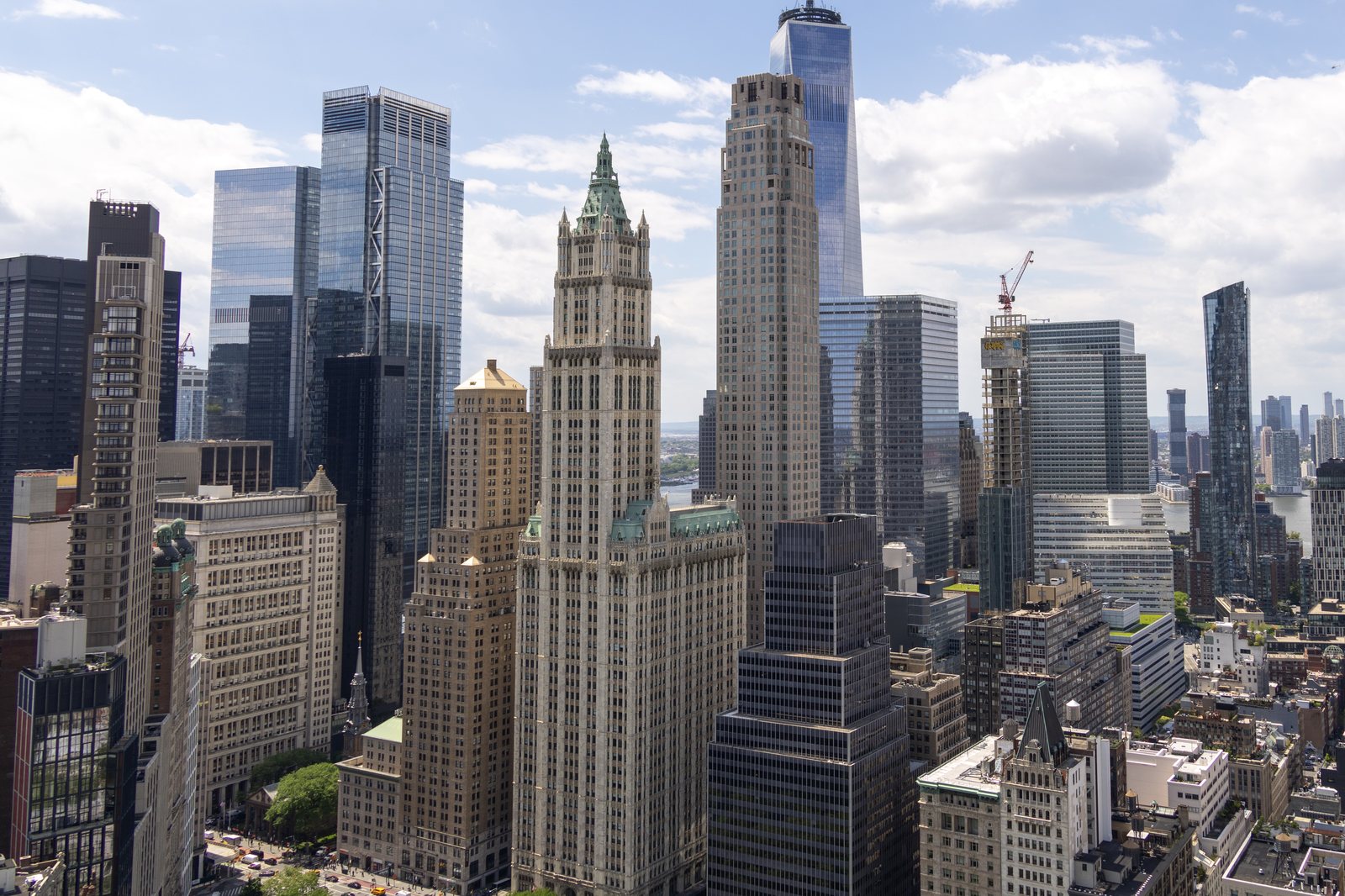 The Woolworth Building seen from the cupola.